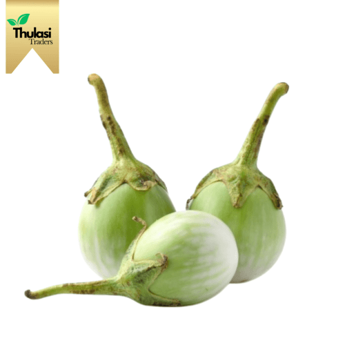 Green Brinjal - Locally sourced green brinjals by Thulasi Traders. Perfect for enhancing culinary creations with authentic flavor and nutritional benefits.