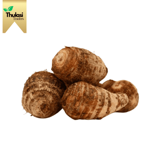 Colocasia Taro (Seppan Kizhangu) 500g - Locally sourced taro roots by Thulasi Traders. Perfect for enhancing culinary creations with a starchy and hearty flavor.