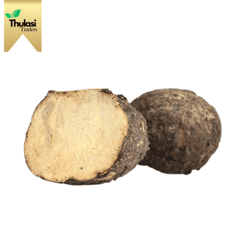 Fresh Elephant Yam 1kg - Locally sourced yam by Thulasi Traders. Perfect for enhancing culinary creations with starchy and nutritious goodness.