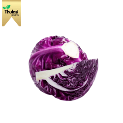 Fresh Red Cabbage 500g - Locally sourced cruciferous vegetable by Thulasi Traders. Perfect for enhancing culinary creations with vibrant color and health benefits.