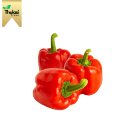 Fresh Red Capsicum 200g - Locally sourced bell pepper by Thulasi Traders. Perfect for enhancing culinary creations with vibrant color and health benefits.